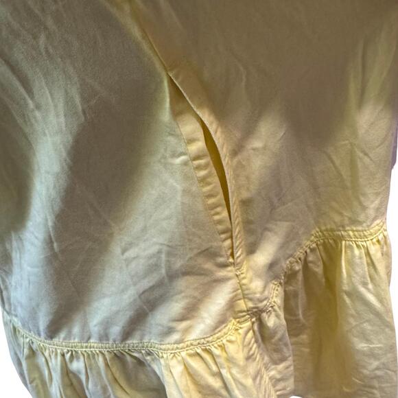 AMERICAN EAGLE Popover Sleeveless Tank Ruffle Sun Dress Soft Yellow Medium - Picture 5 of 6